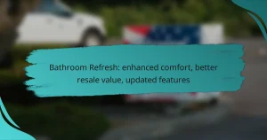 Bathroom Refresh: enhanced comfort, better resale value, updated features