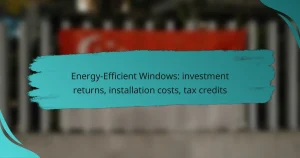 Energy-Efficient Windows: investment returns, installation costs, tax credits