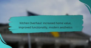 Kitchen Overhaul: increased home value, improved functionality, modern aesthetics